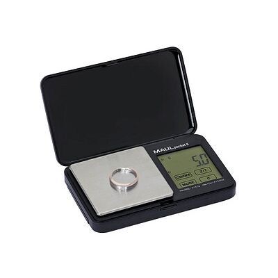 MAUL Taschenwaage MAULpocket II schwarz für max. 0,5 kg MAUL Taschenwaage MAULpocket II schwarz für max. 0,5 kg