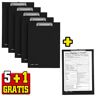 5 + 1 GRATIS: 5 PAGNA Klemmbretter 24009-04 DIN A4 schwarz Karton + GRATIS 1 Pagna Klemmbrett schwarz schwarz