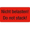 250 EICHNER Warnetiketten rot »Nicht belasten!« 100,0 x 50,0 mm rot