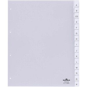 DURABLE Ordnerregister DIN A4 Vollformat, Überbreite blanko transparent 15-teilig, 1 Satz DURABLE Ordnerregister DIN A4 Vollformat, Überbreite blanko transparent 15-teilig, 1 Satz