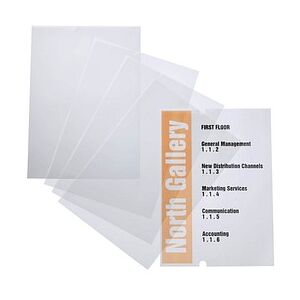 DURABLE Einsteckfolien für Türschilder CRYSTAL SIGN REFILL 21,0 x 29,7 cm, 10 St. DURABLE Einsteckfolien für Türschilder CRYSTAL SIGN REFILL 21,0 x 29,7 cm, 10 St.