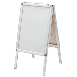 nobo Kundenstopper silber DIN A2 2 Fächer 47,5 x 48,5 x 85,0 cm, 1 St. nobo Kundenstopper silber DIN A2 2 Fächer 47,5 x 48,5 x 85,0 cm, 1 St.
