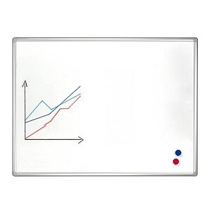 FRANKEN Whiteboard PRO 120,0 x 90,0 cm weiß emaillierter Stahl FRANKEN Whiteboard PRO 120,0 x 90,0 cm weiß emaillierter Stahl