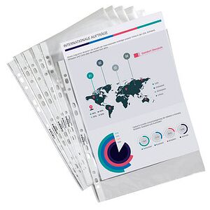 DURABLE Prospekthüllen DIN A4 glasklar glatt 0,048 mm, 100 St. DURABLE Prospekthüllen DIN A4 glasklar glatt 0,048 mm, 100 St.