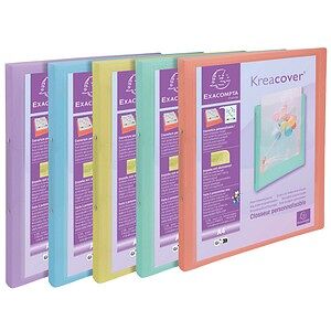 Exacompta Kreacover Pastell Ringbücher 2-Ringe farbsortiert 2,0 cm DIN A4, 20 St. Exacompta Kreacover Pastell Ringbücher 2-Ringe farbsortiert 2,0 cm DIN A4, 20 St.