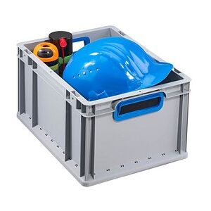 Allit ProfiPlus Eurobox grau, blau 30,0 x 40,0 x 22,0 cm, 1 St. Allit ProfiPlus Eurobox grau, blau 30,0 x 40,0 x 22,0 cm, 1 St.
