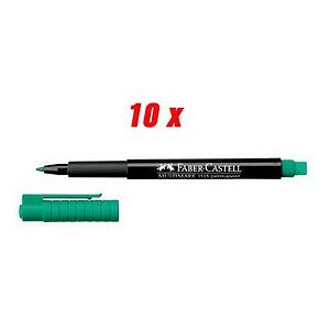 FABER-CASTELL MULTIMARK 1513 Folienstifte grün 0,6 mm permanent, 10 St. FABER-CASTELL MULTIMARK 1513 Folienstifte grün 0,6 mm permanent, 10 St.