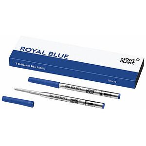 MONTBLANC Royal Blue Kugelschreibermine B blau, 2 St. MONTBLANC Royal Blue Kugelschreibermine B blau, 2 St.