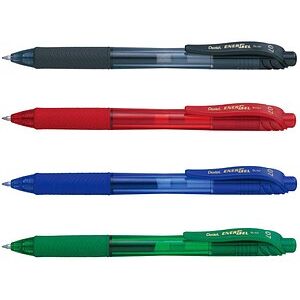 Pentel ENERGEL BL107 Gelschreiber-Set schwarz, blau, rot, grün 0,35 mm, Schreibfarbe: farbsortiert, 4 St. Pentel ENERGEL BL107 Gelschreiber-Set schwarz, blau, rot, grün 0,35 mm, Schreibfarbe: farbsortiert, 4 St.