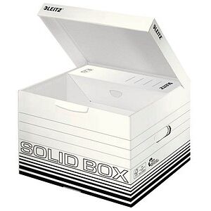 LEITZ Archivboxen Solid M weiß 32,5 x 36,0 x 27,0 cm, 10 St. LEITZ Archivboxen Solid M weiß 32,5 x 36,0 x 27,0 cm, 10 St.