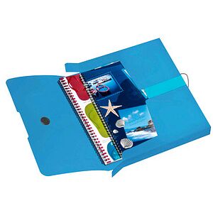 herlitz Heftbox easy orga 4,0 cm transparent blau, 1 St. herlitz Heftbox easy orga 4,0 cm transparent blau, 1 St.