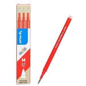 PILOT FRIXION Tintenrollerminen rot 0,4 mm 3 St. PILOT FRIXION Tintenrollerminen rot 0,4 mm 3 St.
