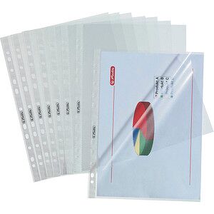 herlitz Prospekthüllen DIN A4 transparent genarbt 0,05 mm, 100 St. herlitz Prospekthüllen DIN A4 transparent genarbt 0,05 mm, 100 St.
