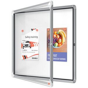 nobo Schaukasten silber 6x DIN A4 69,2 x 3,7 x 75,2 cm, 1 St. nobo Schaukasten silber 6x DIN A4 69,2 x 3,7 x 75,2 cm, 1 St.