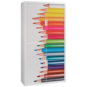 PAPERFLOW easyOffice Rollladenschrank Stifte ohne Fachböden 110,0 x 41,5 x 204,0 cm PAPERFLOW easyOffice Rollladenschrank Stifte ohne Fachböden 110,0 x 41,5 x 204,0 cm