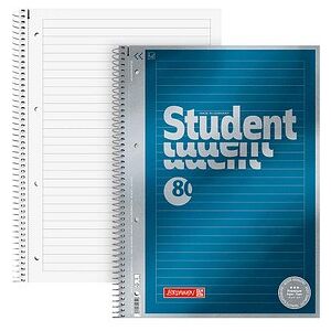 BRUNNEN Collegeblöcke Student Premium liniert DIN A4 Rand rundum, 5 St. BRUNNEN Collegeblöcke Student Premium liniert DIN A4 Rand rundum, 5 St.