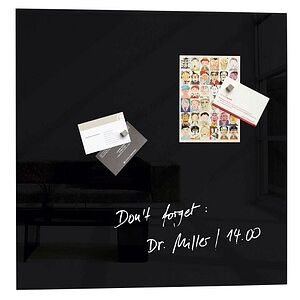 SIGEL Glas-Magnettafel artverum® 48,0 x 48,0 cm schwarz SIGEL Glas-Magnettafel artverum® 48,0 x 48,0 cm schwarz