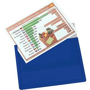 EICHNER Sichttaschen Magnetisch DIN A4 quer blau glatt 3,0 mm, 10 St. EICHNER Sichttaschen Magnetisch DIN A4 quer blau glatt 3,0 mm, 10 St.