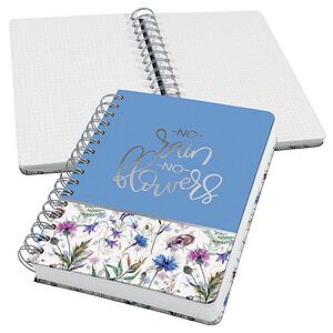 SIGEL Notizbuch mit Spirale Jolie® ca. DIN A5 punktkariert, blau/weiß Hardcover 240 Seiten, 1 St. SIGEL Notizbuch mit Spirale Jolie® ca. DIN A5 punktkariert, blau/weiß Hardcover 240 Seiten, 1 St.