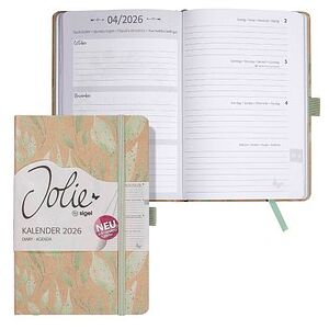 SIGEL Buchkalender Jolie 2026 Sparkle Leaves, 1 St. SIGEL Buchkalender Jolie 2026 Sparkle Leaves, 1 St.