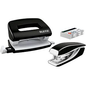 LEITZ Locher und Heftgeräte Set NeXXt WOW schwarz LEITZ Locher und Heftgeräte Set NeXXt WOW schwarz