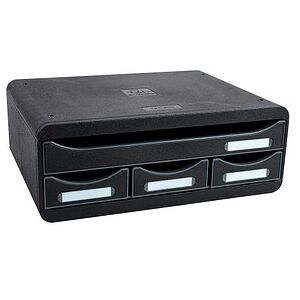 Exacompta Schubladenbox Toolbox schwarz 319714D, DIN A4 quer mit 4 Schubladen, 1 St. Exacompta Schubladenbox Toolbox schwarz 319714D, DIN A4 quer mit 4 Schubladen, 1 St.