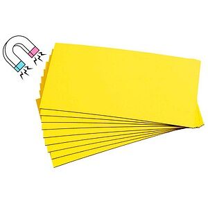 EICHNER Magnetschilder gelb 4,0 x 20,0 cm, 100 St. EICHNER Magnetschilder gelb 4,0 x 20,0 cm, 100 St.
