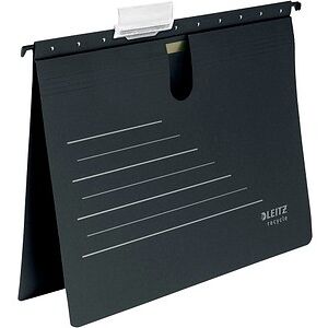 LEITZ Hängehefter ALPHA® recycle 1920 Karton schwarz DIN A4 1x kaufmännische Heftung, 10 St. LEITZ Hängehefter ALPHA® recycle 1920 Karton schwarz DIN A4 1x kaufmännische Heftung, 10 St.