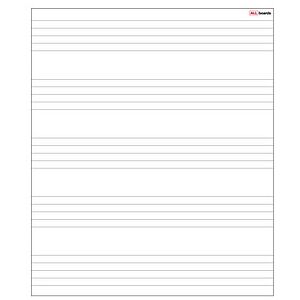 ALLboards magnetische Whiteboardfolie Fünf Zeilen liniert 80,0 x 95,0 cm, 1 St. ALLboards magnetische Whiteboardfolie Fünf Zeilen liniert 80,0 x 95,0 cm, 1 St.