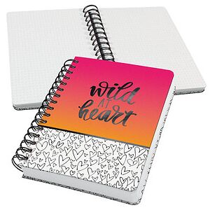 SIGEL Notizbuch mit Spirale Jolie® ca. DIN A5 punktkariert, pink/orange/weiß Hardcover 240 Seiten, 1 St. SIGEL Notizbuch mit Spirale Jolie® ca. DIN A5 punktkariert, pink/orange/weiß Hardcover 240 Seiten, 1 St.