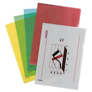 herlitz Sichthüllen DIN A4 farbsortiert genarbt 0,19 mm, 10 St. herlitz Sichthüllen DIN A4 farbsortiert genarbt 0,19 mm, 10 St.