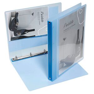 EICHNER Präsentationsringbuch 4-Ringe blau-transparent 2,5 cm DIN A4, 1 St. EICHNER Präsentationsringbuch 4-Ringe blau-transparent 2,5 cm DIN A4, 1 St.