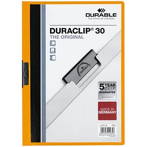 DURABLE Klemmhefter DURACLIP orange, 25 St. DURABLE Klemmhefter DURACLIP orange, 25 St.