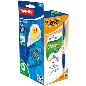 BIC Kugelschreiber-Set Atlantis Classic blau, Schreibfarbe: blau, 1 Set BIC Kugelschreiber-Set Atlantis Classic blau, Schreibfarbe: blau, 1 Set