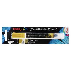 Pentel Dual Metallic Brush XGFH-DXX Brush-Pen gold, 1 St. Pentel Dual Metallic Brush XGFH-DXX Brush-Pen gold, 1 St.
