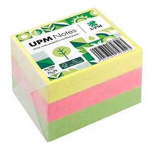 UPM Notes Brilliantmix Haftnotizen doppelte Haftung farbsortiert, 6 Blöcke UPM Notes Brilliantmix Haftnotizen doppelte Haftung farbsortiert, 6 Blöcke