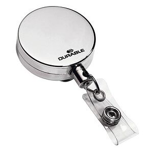 DURABLE Ausweishalter Jojo CHROME 822523, Clip, silber, 10 St. DURABLE Ausweishalter Jojo CHROME 822523, Clip, silber, 10 St.