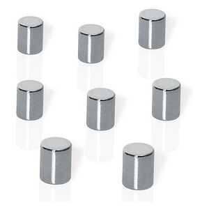 SIGEL Magnete silber, Metall Ø 0,8 x 1,0 cm, 8 St. SIGEL Magnete silber, Metall Ø 0,8 x 1,0 cm, 8 St.