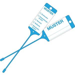 EICHNER Hängeetiketten Muster blau 21,5 x 5,8 cm gelocht, 200 St. EICHNER Hängeetiketten Muster blau 21,5 x 5,8 cm gelocht, 200 St.