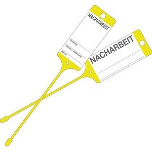 EICHNER Hängeetiketten Nacharbeit gelb 21,5 x 5,8 cm gelocht, 200 St. EICHNER Hängeetiketten Nacharbeit gelb 21,5 x 5,8 cm gelocht, 200 St.