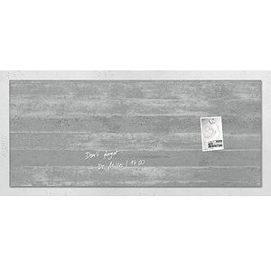 SIGEL Glas-Magnettafel artverum® 130,0 x 55,0 cm Design Sichtbeton SIGEL Glas-Magnettafel artverum® 130,0 x 55,0 cm Design Sichtbeton