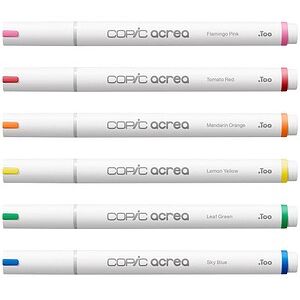 COPIC® acrea Vivid Layoutmarker-Set farbsortiert 0,8 mm, 6 St. COPIC® acrea Vivid Layoutmarker-Set farbsortiert 0,8 mm, 6 St.