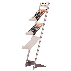 update displays Prospektständer Rapid silber DIN A4 3 Fächer 26,5 x 35,0 x 129,0 cm, 1 St. update displays Prospektständer Rapid silber DIN A4 3 Fächer 26,5 x 35,0 x 129,0 cm, 1 St.