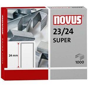 novus Heftklammern 23/24, 1.000 St. novus Heftklammern 23/24, 1.000 St.
