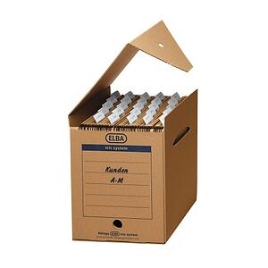 ELBA Archivboxen tric system braun 24,0 x 34,1 x 31,5 cm, 6 St. ELBA Archivboxen tric system braun 24,0 x 34,1 x 31,5 cm, 6 St.