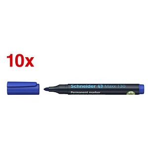 Schneider Maxx 130 Permanentmarker blau 1,0 - 3,0 mm, 10 St. Schneider Maxx 130 Permanentmarker blau 1,0 - 3,0 mm, 10 St.