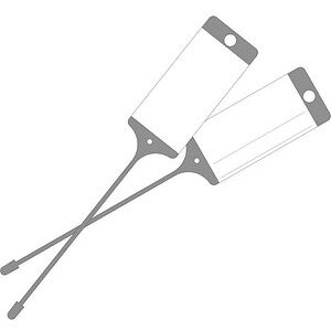 EICHNER Hängeetiketten grau 21,5 x 5,8 cm gelocht, 100 St. EICHNER Hängeetiketten grau 21,5 x 5,8 cm gelocht, 100 St.