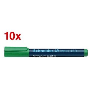 Schneider Maxx 130 Permanentmarker grün 1,0 - 3,0 mm, 10 St. Schneider Maxx 130 Permanentmarker grün 1,0 - 3,0 mm, 10 St.
