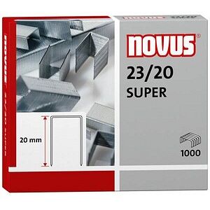 novus Heftklammern SUPER 23/20, 1.000 St. novus Heftklammern SUPER 23/20, 1.000 St.
