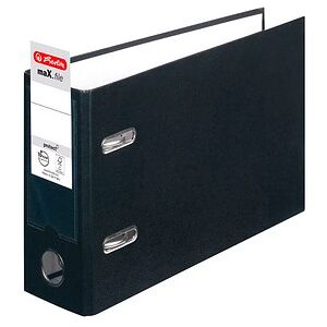 herlitz max.file Ordner schwarz Karton 8,0 cm DIN A5 quer, 1 St. herlitz max.file Ordner schwarz Karton 8,0 cm DIN A5 quer, 1 St.